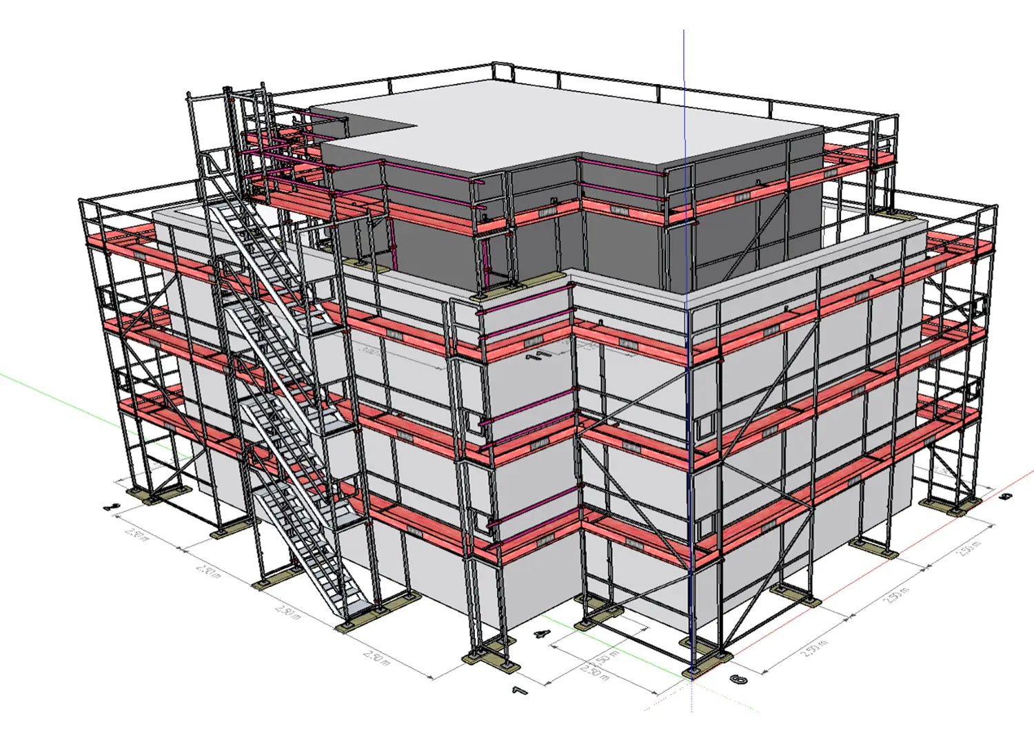 Digitale Gerüstplanung von Sassenberg + Pesch in Pulheim und Köln