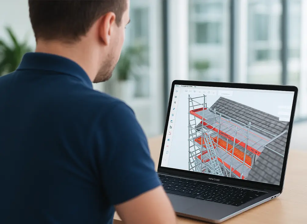 Digitale Gerüstplanung von Sassenberg + Pesch in Pulheim und Köln